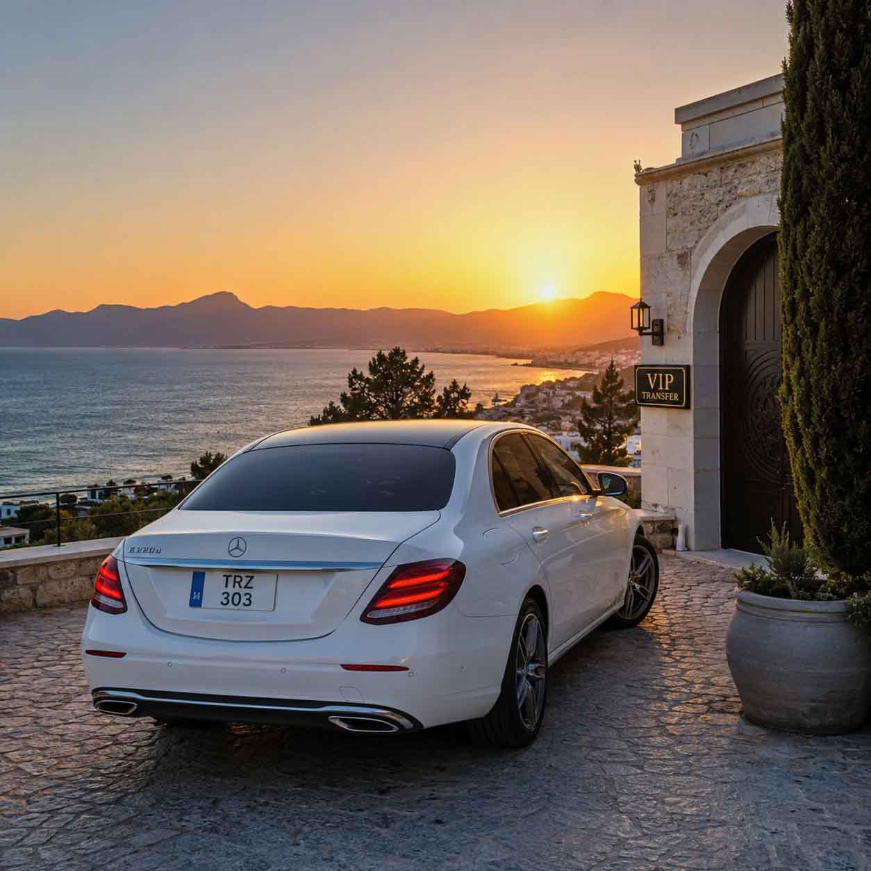 Girne vip transfer aracı dış görünümü.